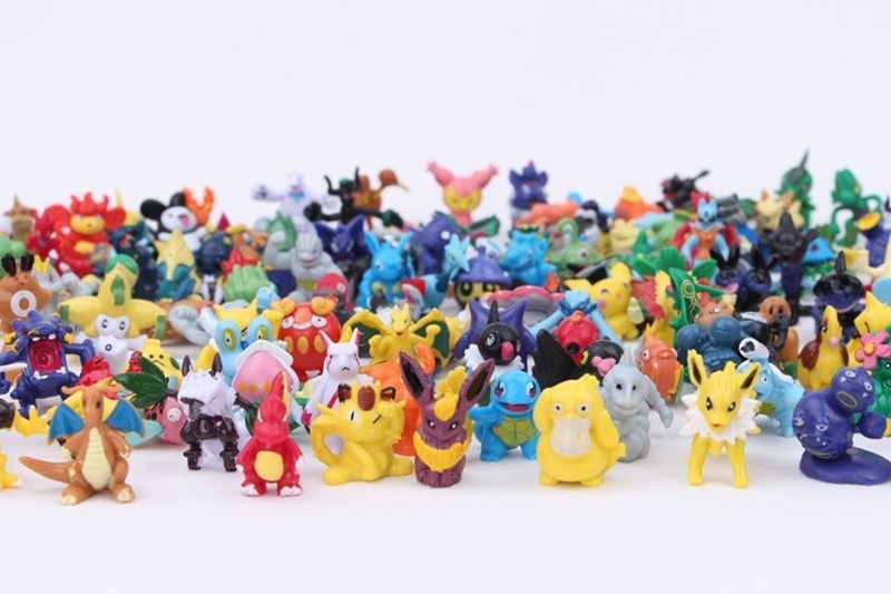 Caja de regalo de Pokémon para niños, Pikachu, regalo de Navidad, modelo de figura de acción, juguetes genuinos de Anime Psyduck, 24-144 piezas