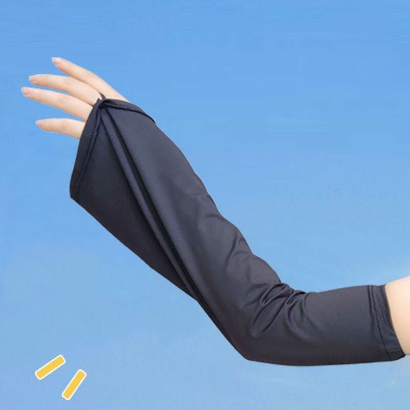 Large Size Cycling Arm Sleeves Women Arm Sleeves Driving Sunscreen Sleeves Ice Silk Arm Sleeves Summer Sunscreen Sleeves