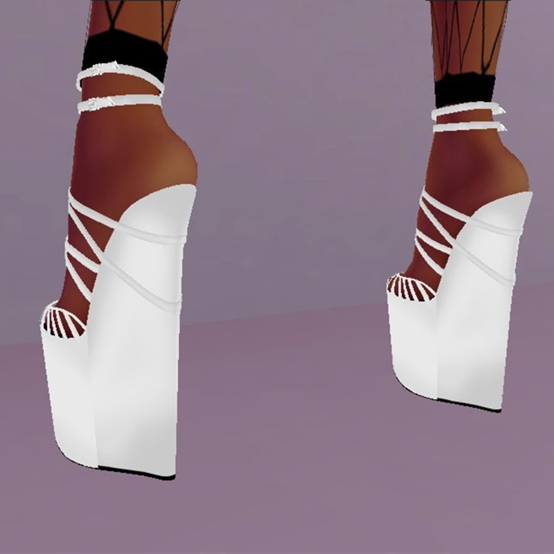 Zapatos SHOFOO, sandalias personalizadas Tacón de cuña El tacón es de 50 cm de alto y la plataforma frontal es de aproximadamente 40 cm de alto. Zapatos de espectáculo de moda