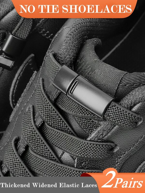 1 Pasang Tali Sepatu Elastis Datar untuk Sneakers AF1/AJ Tali Sepatu Magnetis Tanpa Dasi Anak Dewasa Cepat Renda Sepatu Karet Olahraga Malas