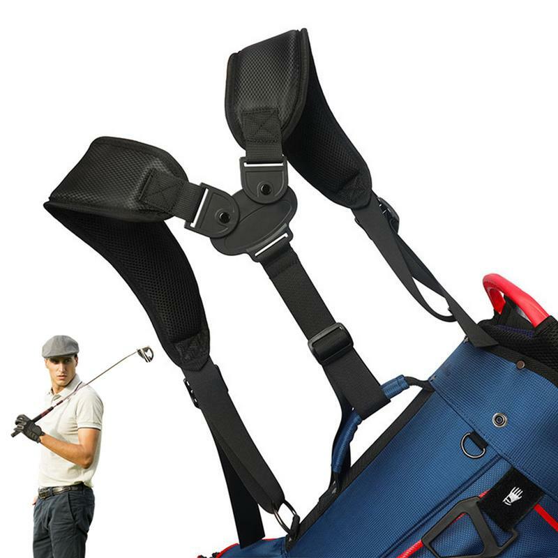 Portátil Duplo Ombro Golf Bag Strap, Substituição Conforto, Ajustável, Acessórios Golf Bag, Esportes, 1Pc