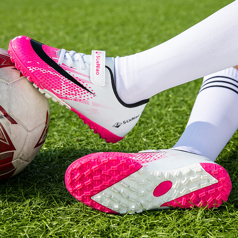 R.xjian-botas de fútbol originales para niños, calzado de fútbol de césped interior, zapatillas de deporte AG TF, zapatillas de entrenamiento