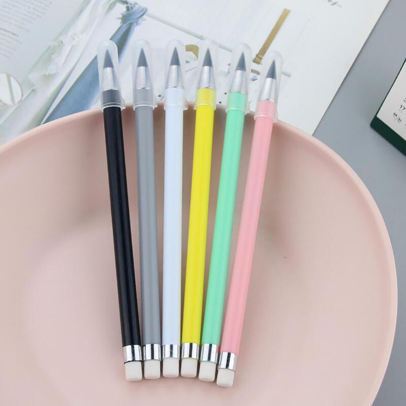 Bezatraksowy ołówek wymienna stalówka przenośna zestaw do szkicowania do pisania bezatraksowy ołówek plastikowy nieskończoność ołówek biurowy