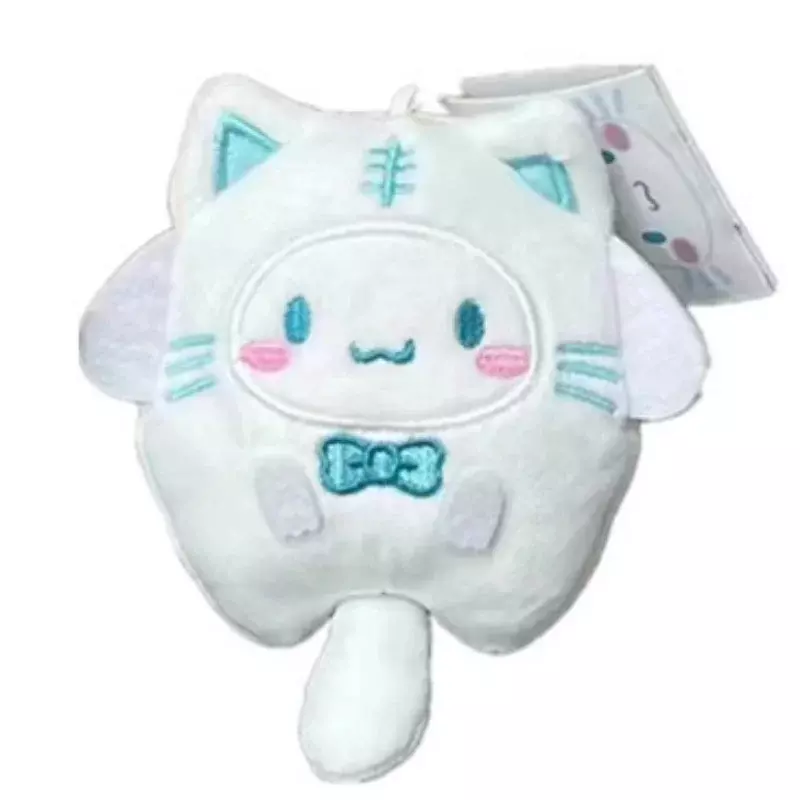 Kuromis Cinnamorolls Cross-dressing Cat Doll Keychain My Melodys Anime Cartoon Backpack Cute Pendant Children Plush Toys