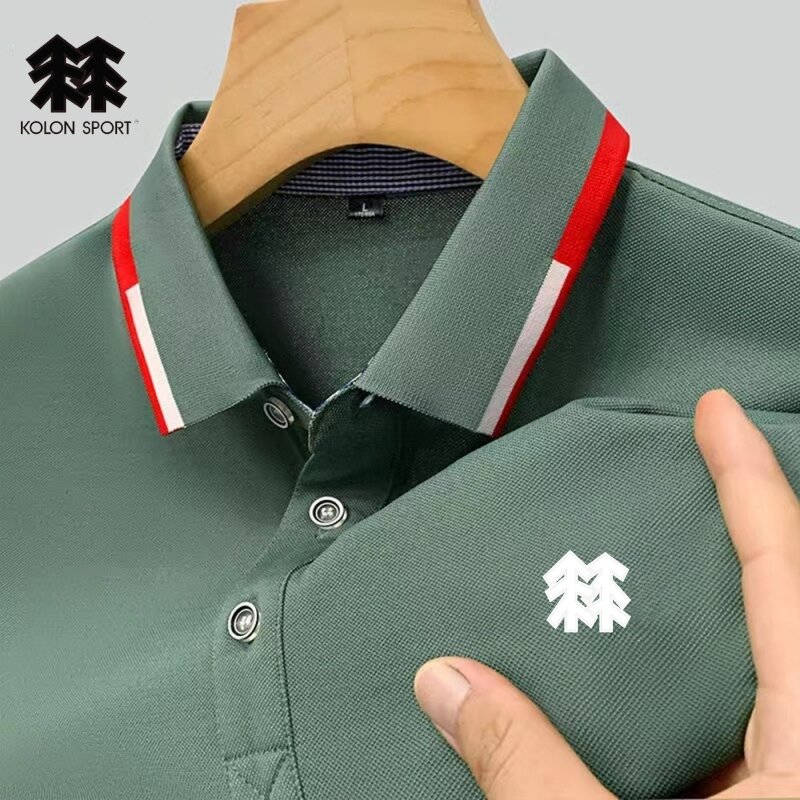 New Summer Brand Embroidered Polo Shirt for Men's High Quality Fashion Casual Comfortable and Breathable Short Sleeved T-shirt