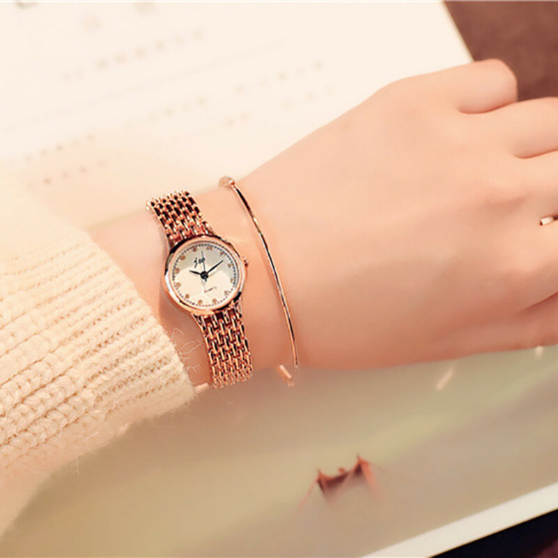 Jam tangan wanita, jam tangan perempuan Quartz halus 33 Diametr akurat kuarsa silikon Silicon