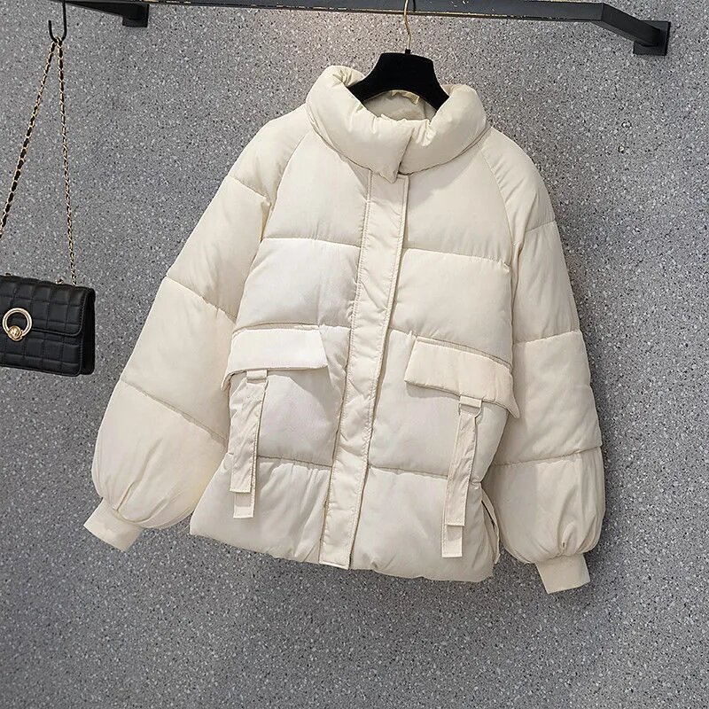 Winter Jacket Womens Clothing 2024 New Down Cotton Coat Korean Loose Short Parkas Female Casual Versatile Padded Outerwear