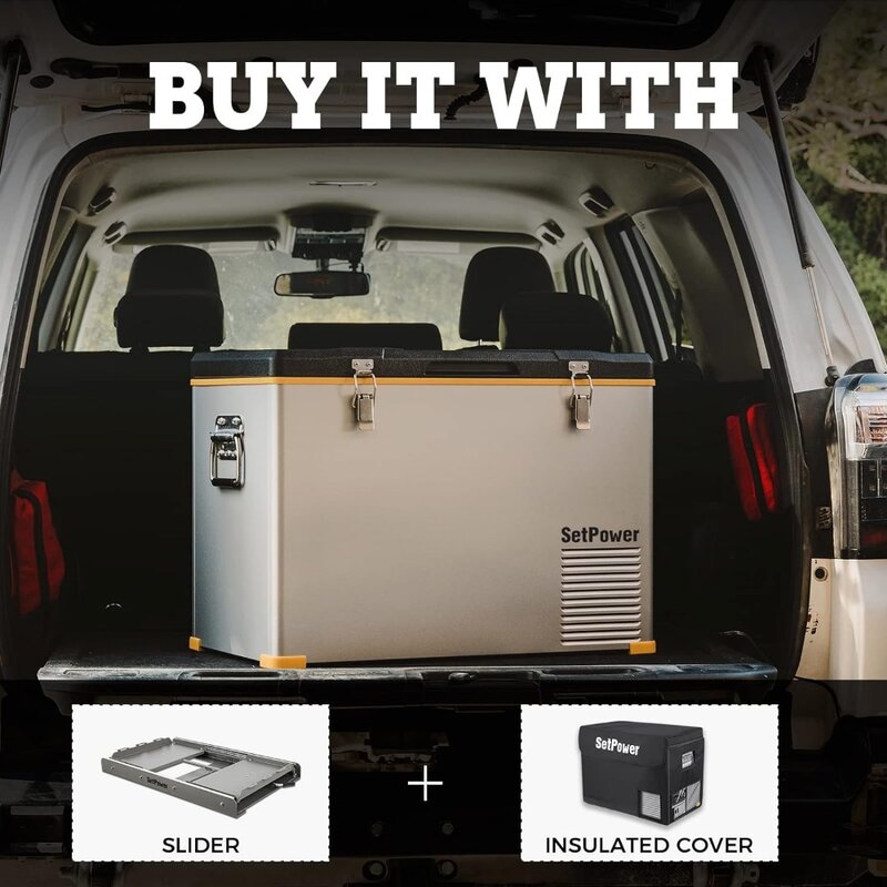 Автомобильный холодильник, морозильная камера для дома и автомобиля, для путешествий, кемпинга, дороги, 0 ℉-50 ℉, DC 12/24V, AC 110V 48QT портативный холодильник