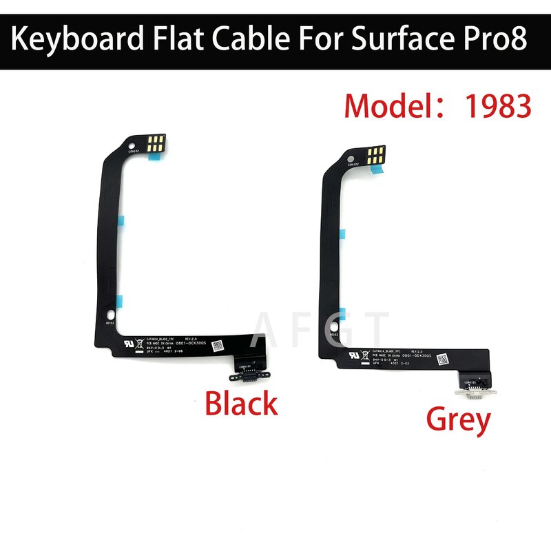 Teclado Flat Cable para Microsoft Surface Pro8 1983, cabo de conexão, 0801-DD430QS 0801-DCX38QS, bem testado