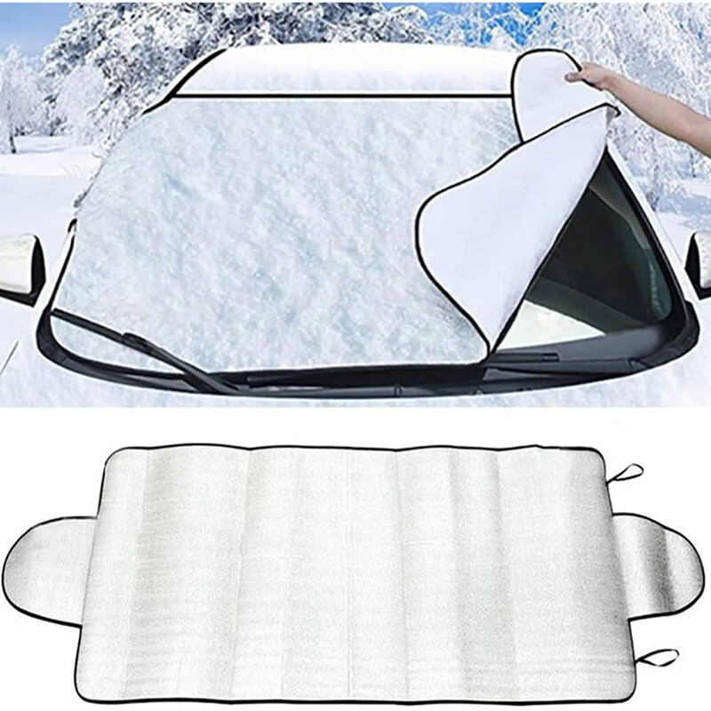 Protetor de gelo da neve do carro janela pára-brisa sun sombra frente traseiro bloco capa viseira acessórios exteriores automóveis 150x70cm