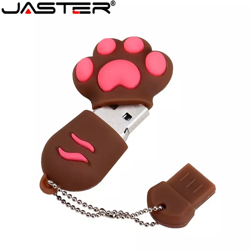 Jaster Geheugenkaart Mode Geheugen Gratis Levering Mode Cartoon Cat Claw Flash Kaart Usb Memory Stick 32Gb/16Gb/8Gb/4Gb Usb 2.0