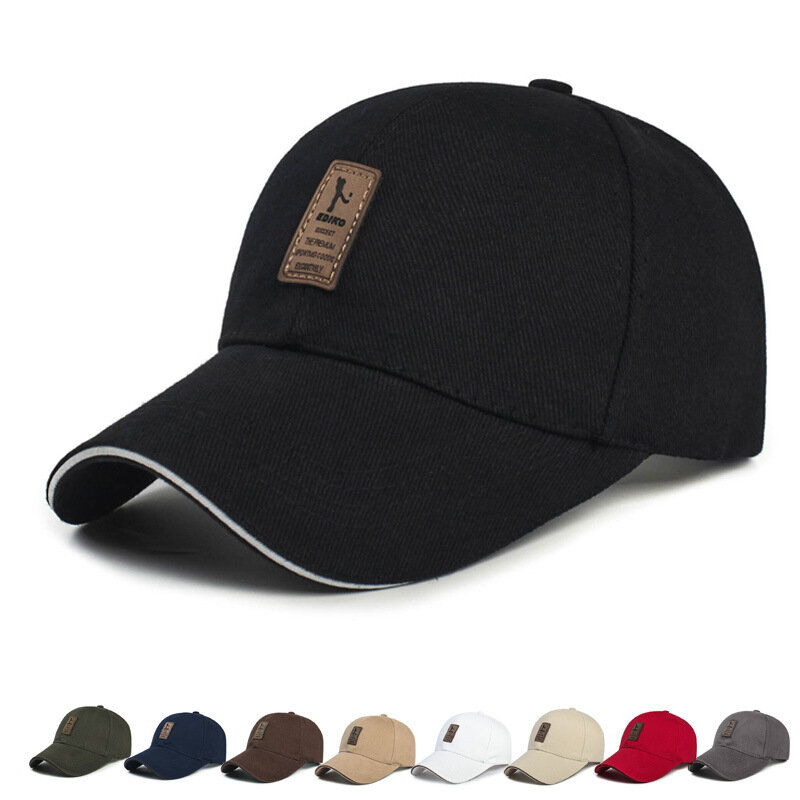 قبعة بيسبول للرجال والنساء ، قابل للتعديل Snapback Sunhat ، الرياضة في الهواء الطلق ، قبعة قطنية أحادية اللون ، الهيب هوب Casquette ، الصيف