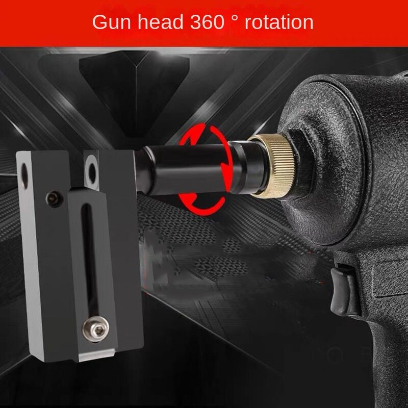 Pistolet à poinçonner pneumatique industriel 8KGF, plaque de fer en métal, perforation de trous ronds en acier inoxydable, perforateur d'air publicitaire Word 3.2-8mm