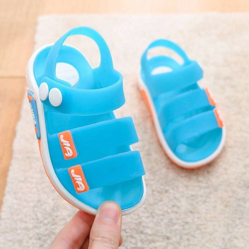 2021 sandálias de crianças meninos sapatos de praia bebê meninas sandálias de bebê bonito macio pvc respirável crianças sapatos sandálias de geleia masculinas