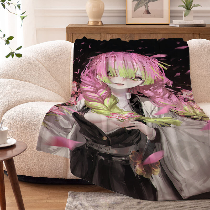 Coperta personalizzata divano inverno King Size D-Demons Slayer caldo inverno letto in pile pisolino Anime soffici coperte morbide biancheria da letto in microfibra