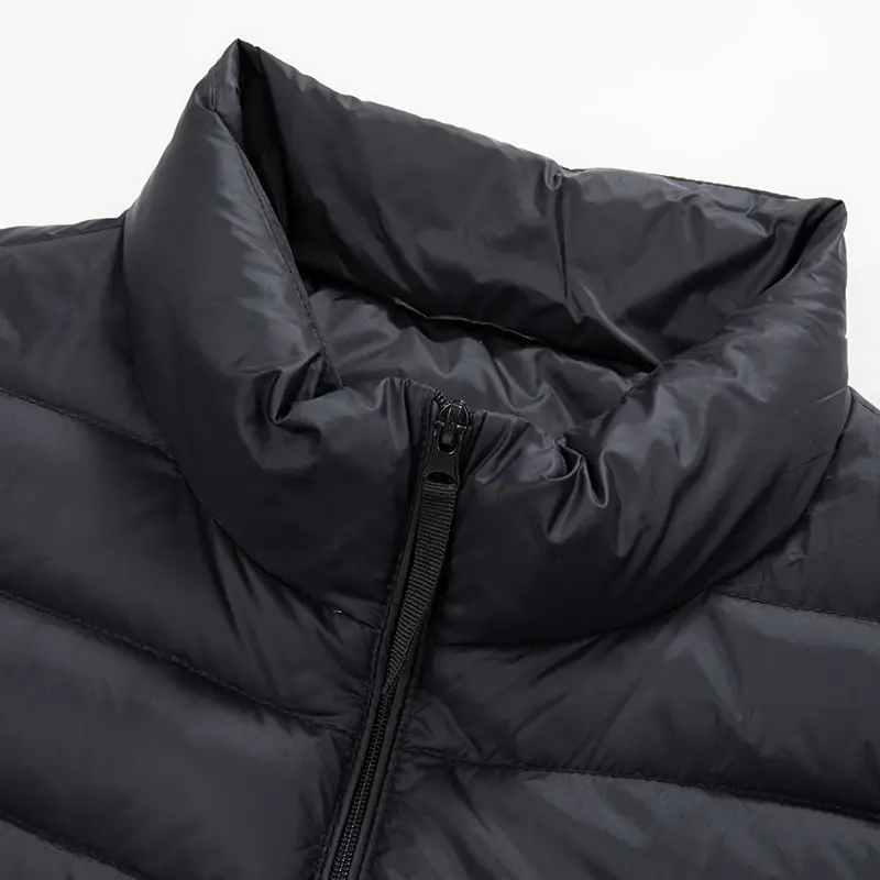 남성용 캐주얼 클래식 퍼퍼 민소매 재킷, 2024 가을 겨울 90% 화이트 덕 다운 남성 초경량 파카 코트, 신상