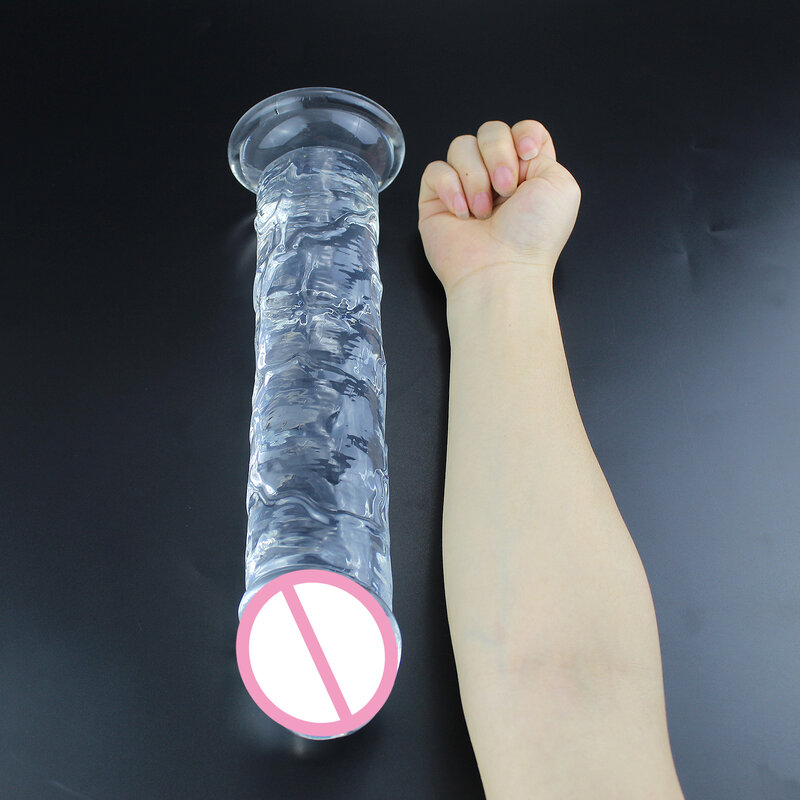 A buon mercato 6 dimensioni realistico grande gelatina Dildo donne giocattoli erotici del sesso anale Gay morbido clitoride masturbatori vaginali ventosa del pene Dick