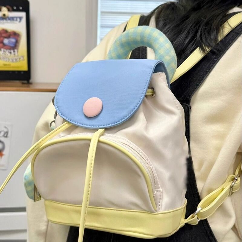 W stylu Casual, z haftami plecak nowy spersonalizowany plecak podróżny Mini torba nazwa własna kolorowa kobieta torba torebka wiadro