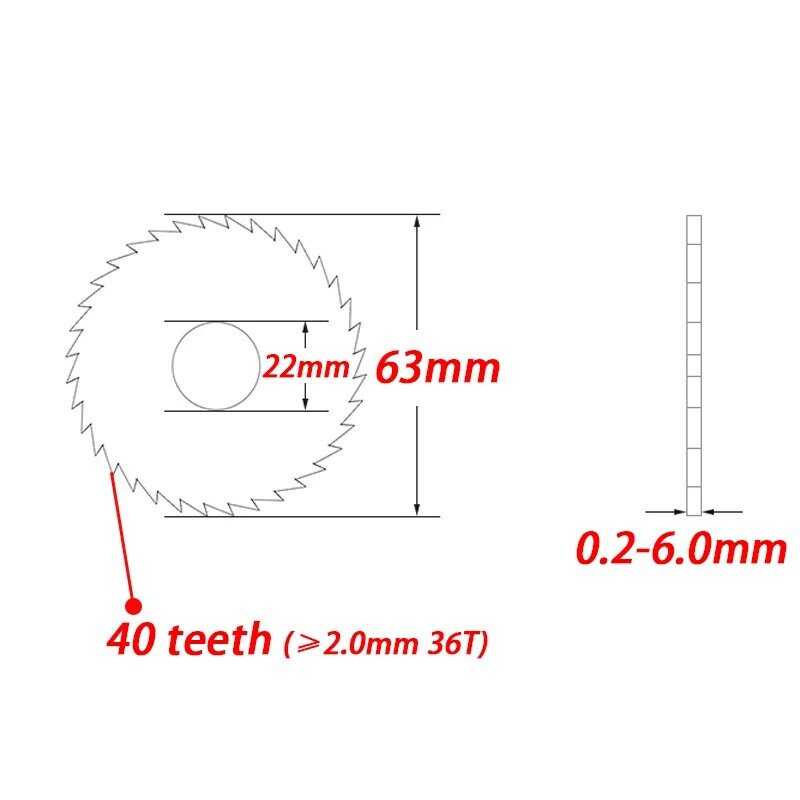63 мм Вольфрамовая стальная фреза. 2,5 дюймовые твердосплавные лезвия для циркулярной пилы из сплава алюминия и пластика. Диаметр 13 16 22 25,4 мм
