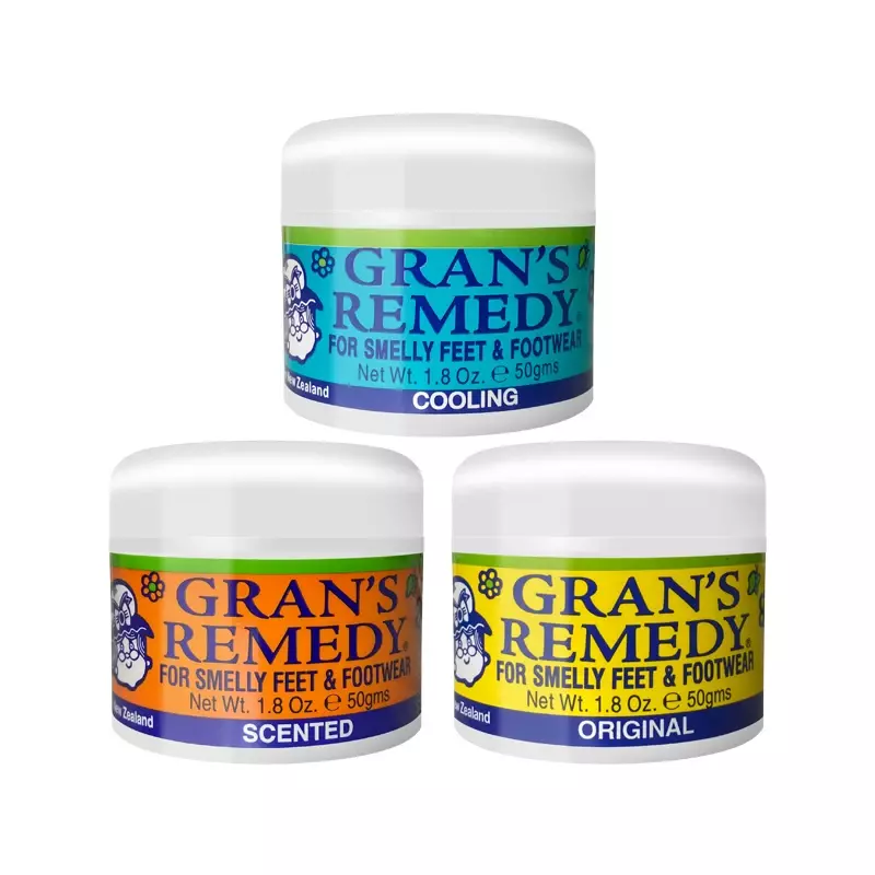20PCS (Original, Cooling & Scented) Grans Remedy Foot Powder for Smelly Feet and Footwear 50g