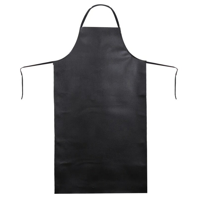 High Quality Kitchen Apron Kitchen Supplies Black Brown For Cleaner For Work Heavy Duty Multiple Sizes PVC Leather