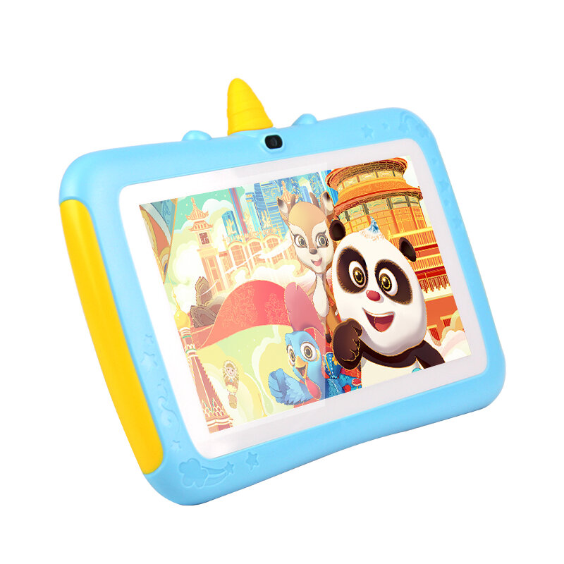 Tableta educativa con forma de Animal para niños, tablet pc de 7 pulgadas, 16GB, Android 11,0, aprendizaje de unicornio, regalos para niños