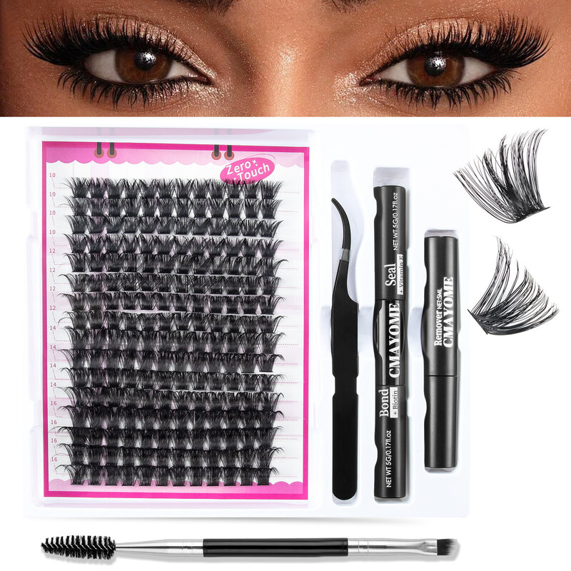 30D/40D/50D/80D Eyelash Easy Makeup Tools & Accessories DIY Eyelash Extensions Kit Tool Premade Natural Soft  Lashes Clusters