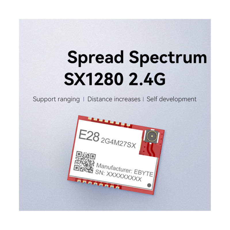 SX1280 modulo RF Wireless CDSENET E28-2G4M27SX 27Dbm 8KM compatibile ad alta velocità Lora SMD IPEX PA + LNA GFSK FLRC