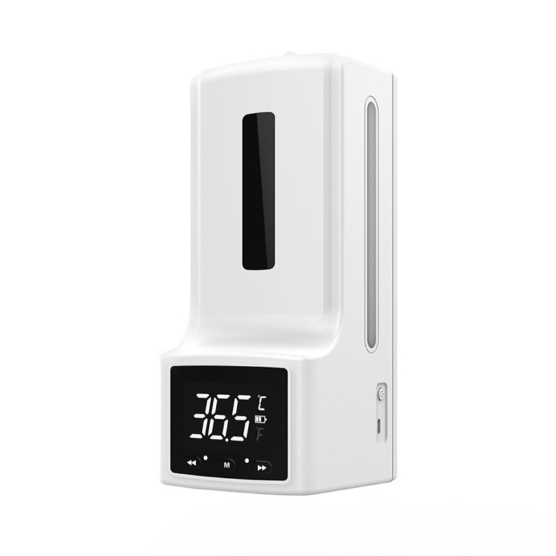 Distributeur automatique de savon à Induction, thermomètre à infrarouge, Machine de mesure de la température murale, désinfection et sans lavage