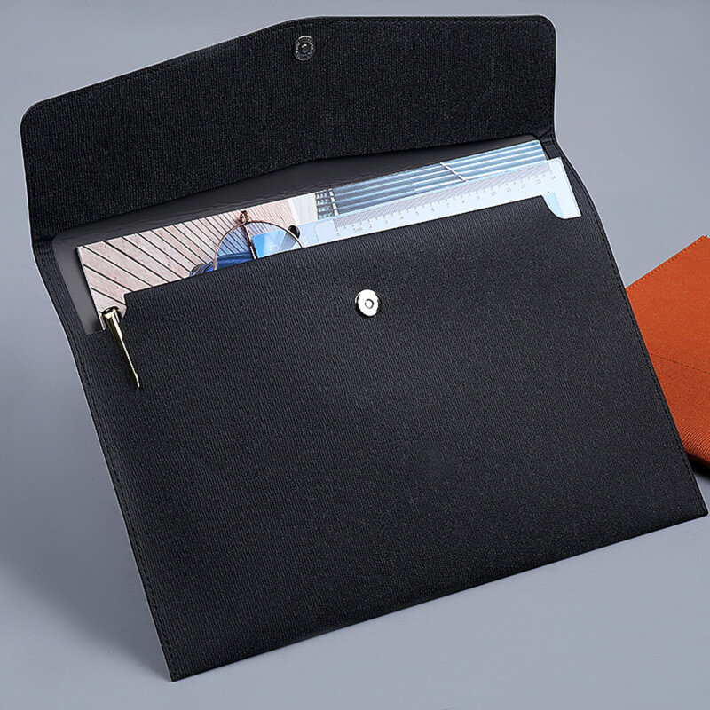 세련되고 심플한 비즈니스 문서 가방 더블 레이어 스냅 타입 멀티 컬러 옵션 다기능 멀티 레이어 서류 가방