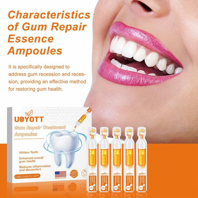 Gum Repair Treatment Ampoules Oral Care Essence Cleaning Fresh Remove Liquid Relief Breath Swelling Toothache Gingiva Gums R2Z3