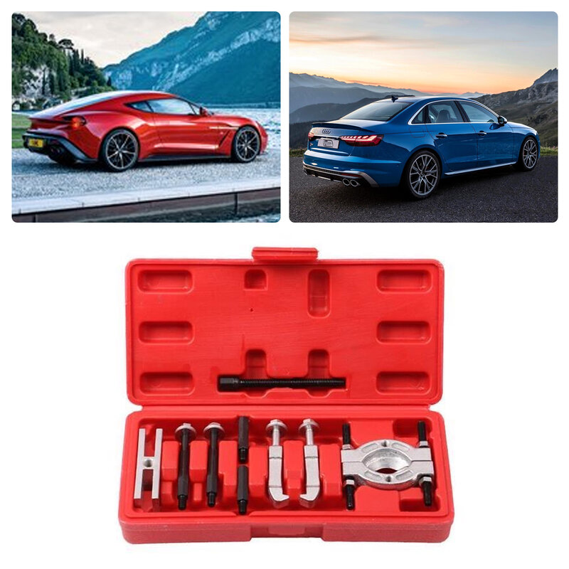 Kit extrator de rolamento automático metal alta resistência rolamento separador para ferramenta reparo do carro separador conjunto kit ferramentas com caixa