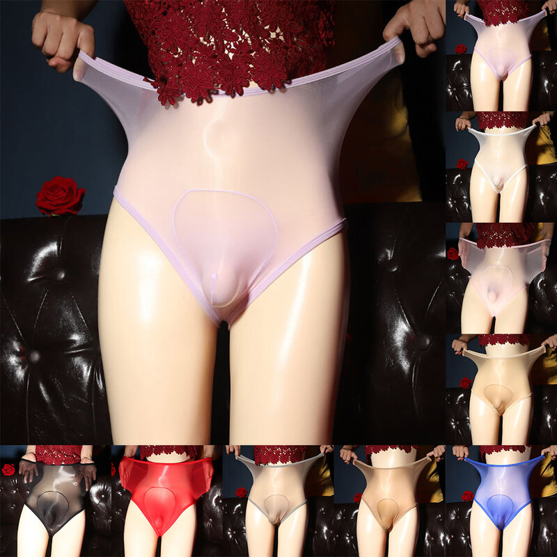Celana dalam erotis pria, celana dalam Bikini wanita pinggang tinggi, baju dalam Lingerie polos, kostum seksual seks seksi
