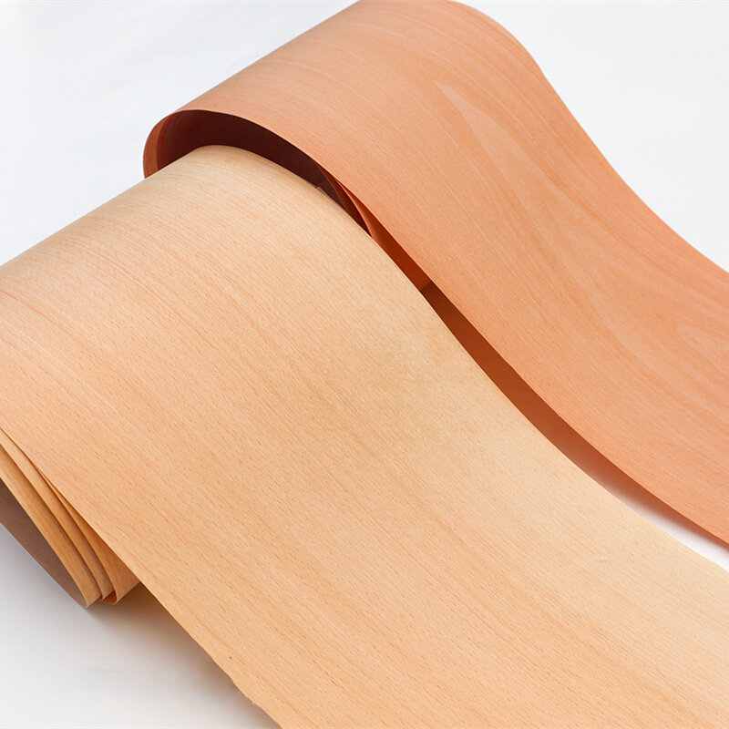 2x okleina z naturalnego drewna okleina bukowa do mebli o grubości 0.2mm 0.5mm biała czerwona szarawa