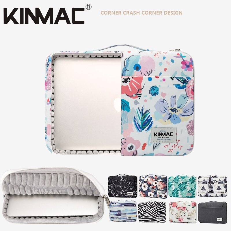 Shockproof Brand Kinmac Laptop Bag 12,13.3,14,15.4,15.6 Inch,Waterproof Lady Man Sleeve Case For MacBook Air Pro M1 Handbag PC