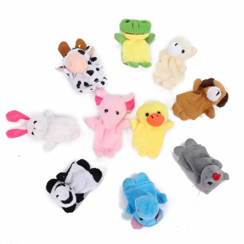Mini Animal Hand Puppet Set, Brinquedo Educativo, Boneca de Segurança, Narrando, Brinquedos Sensoriais, Animais Marinhos, Dedo