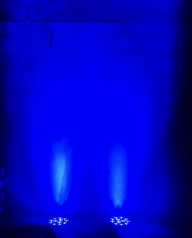 Reflector de luces para iluminación de escenario, reflector de luz LED DMX512 con cabezal móvil, 36 unidades con potencia de 3W, apto con fiesta de DJ y discoteca, con foco rojo, verde, azul, RGBW UV y bola KTV