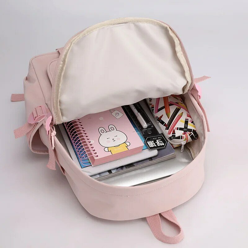 도쿄 리벤저스 여성용 나일론 방수 책가방, 귀여운 여행 가방, 노트북 백팩