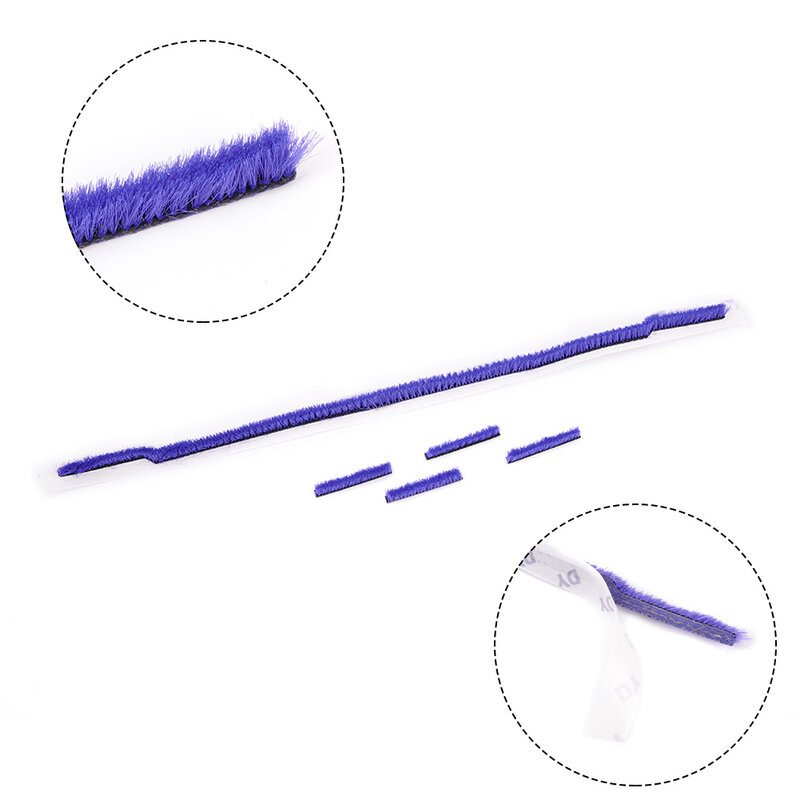 5Pc/set Soft Fur Strips For Dyson V6V7 Series Vacuum Cleaner Direct Drive Head Robot Vacuum Cleaner Spare Parts