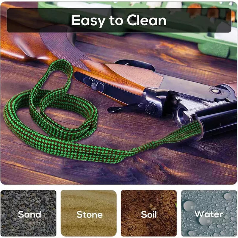 Shotgun Bore Cleaner Cleaning Firearms Rifle Cleaning Kit Tools Rifle Barrel Caliber Snake Rope Hunting Sports Entertainment