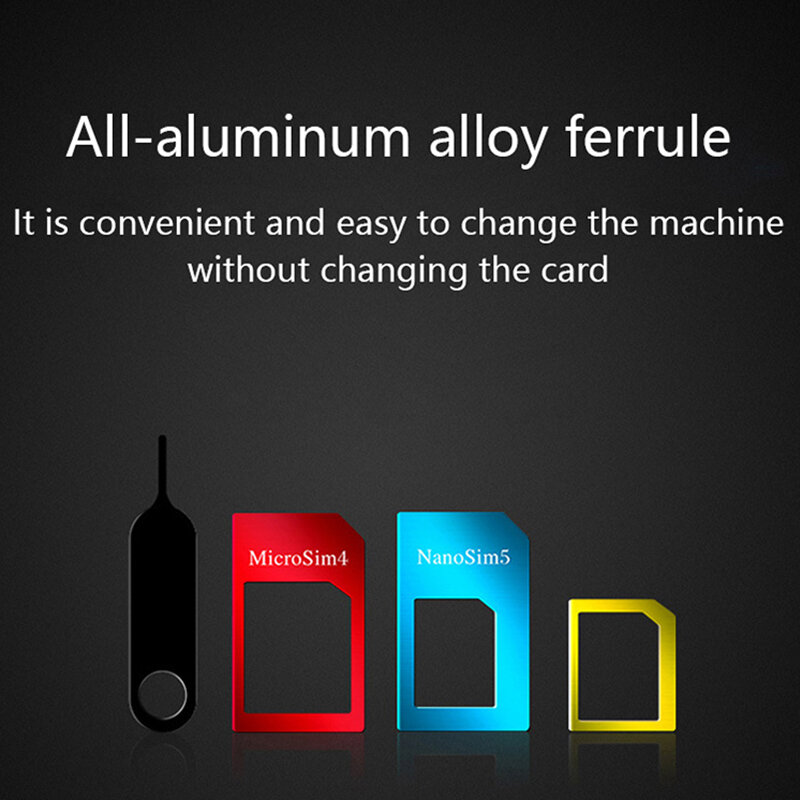 UTHAI Metal Neutral Card Sleeve Smart Phone Restoration Card Sleeve Micro SIM Neutral Card Slot Four-in-one