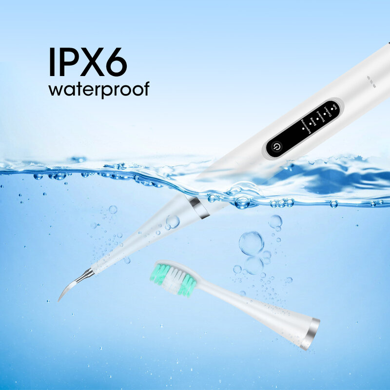 Limpiador de dientes IPX6, escalador Dental eléctrico de cinco engranajes, resistente al agua, dispositivo de limpieza blanqueador, sarro, elimina el aliento fresco