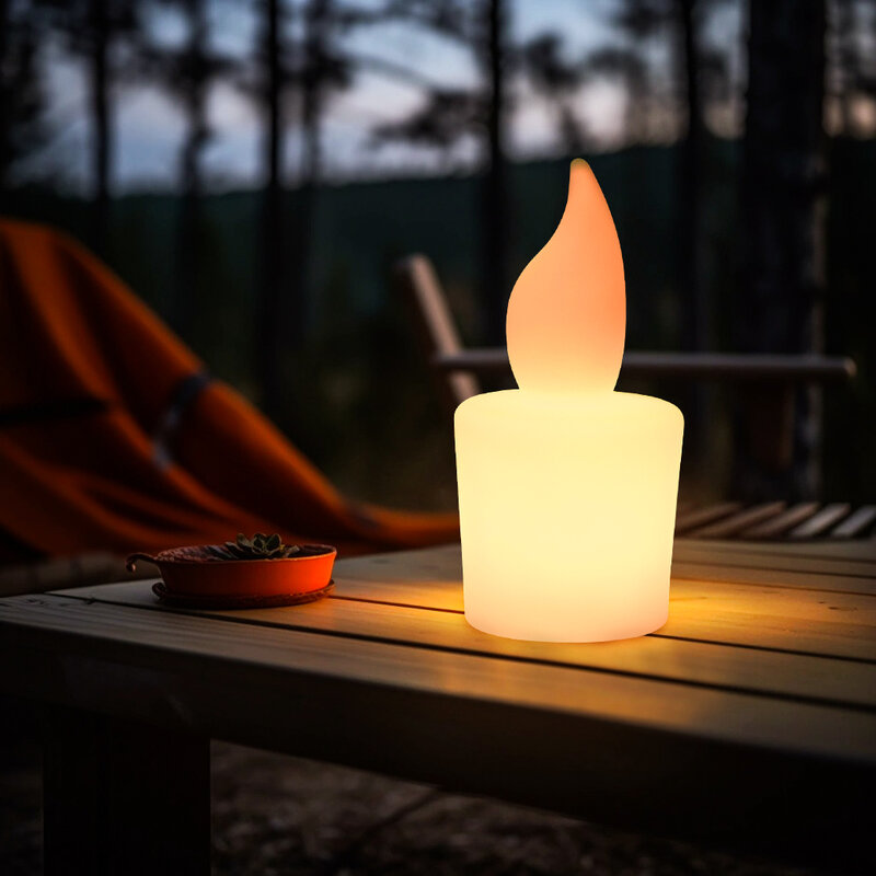 Lampy na stół Mini świeczka dekoracyjna do sypialni hotelowe lampki nocne kinowe kinkiety Led z ciepła, jasna