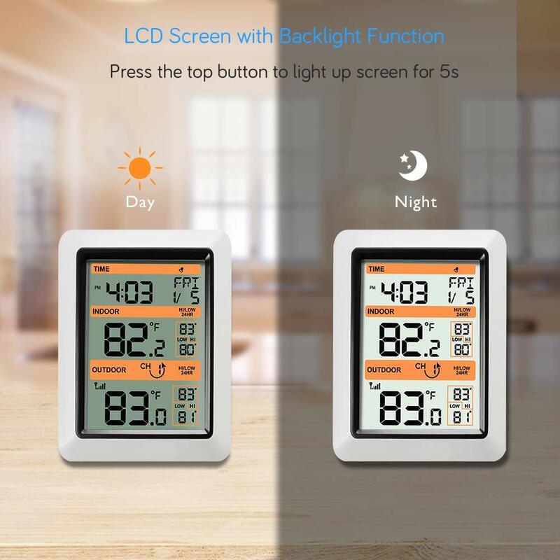 Ecowitt WH0300 Indoor Outdoor Thermometer Digital Wireless Temperature Monitor with Multi-Channel Temperature Sensor 433 MHz