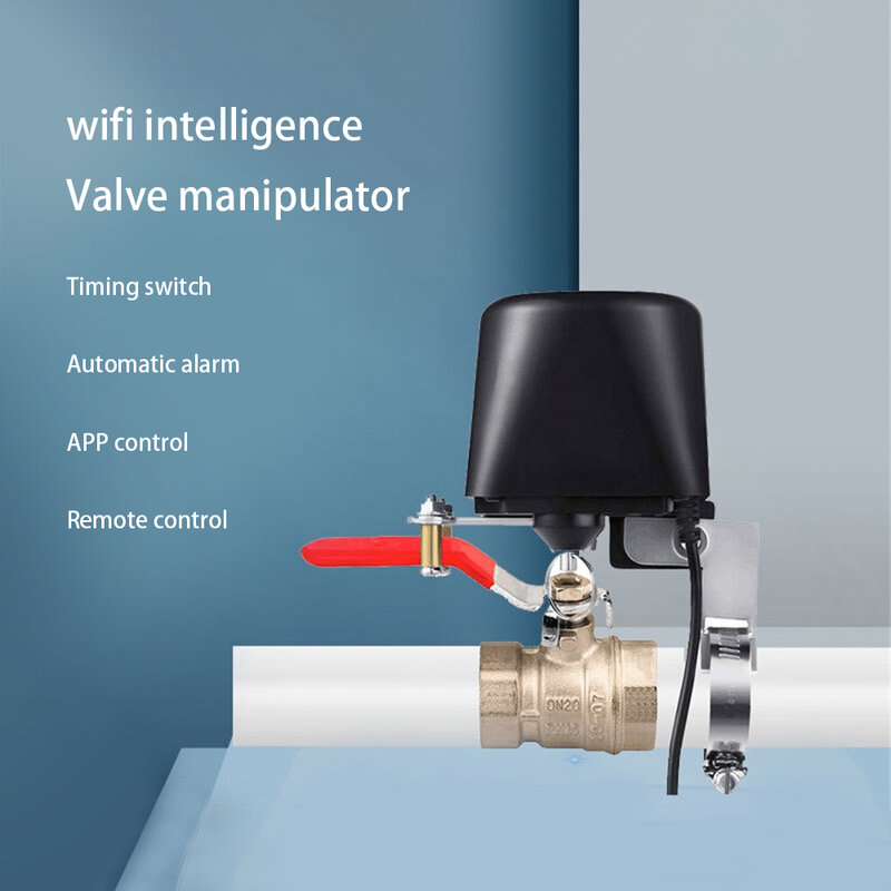 Válvula de agua inteligente con WiFi, temporizador de válvula de Gas, controlador de grifo inteligente, compatible con asistente de Alexa, Smart Life, Tuya