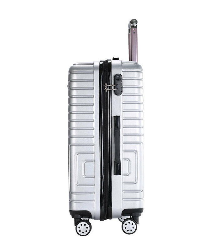여행 가방 가방 PC 여행 트롤리 케이스 남성용, 음소거 스피너 바퀴 롤링 수하물 잠금 휴대용 가방 10 kg