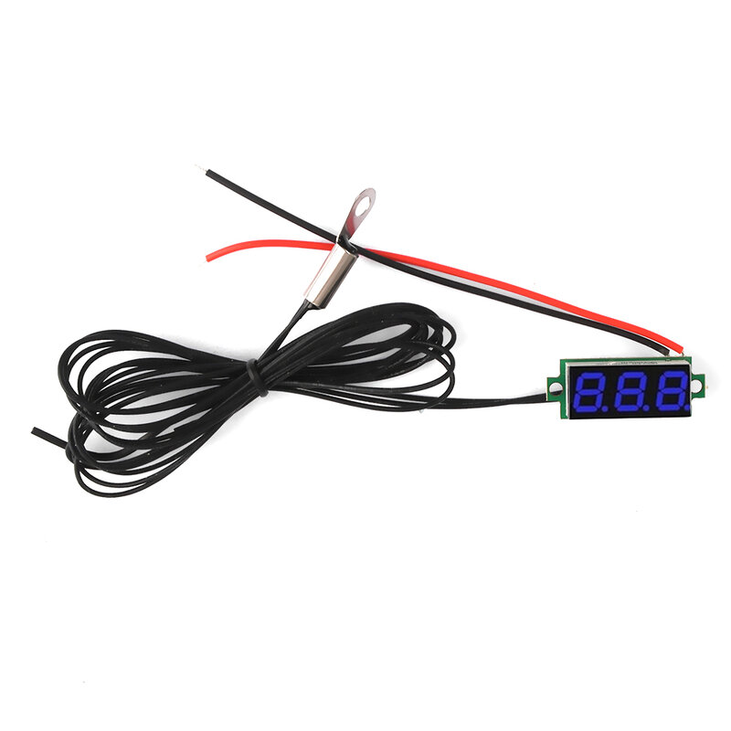 Termómetro digital LED de 0,28 pulgadas: 50 ~ 210 ℃/-58 ~ 410, con sonda metálica NTC para probar el uso externo interno del agua del estanque de peces