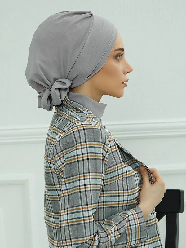 Hijabs หมวกมุสลิมสำหรับผู้หญิงอินเทรนด์ผ้าโพกศีรษะหมวกหมวกมุสลิมหมวกผู้หญิงผ้าโพกศีรษะ