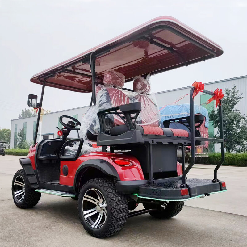 Carro elétrico do Buggy do golfe, costume do lítio, 4 assentos confortáveis, clube acessível, chinês, para a venda, 48V, 60V