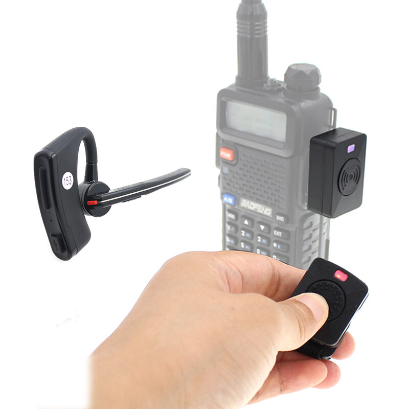 Bezprzewodowa słuchawka zestawu głośnomówiącego AC-Bherdt Zestaw słuchawkowy PPT do radiotelefonu Baofeng UV-82 UV-5R